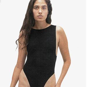 Los Angeles Apparel Black Bodysuit Small